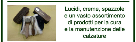 Lucidi e creme per la cura delle calzature